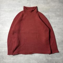 90s J.CREW 巨人タグ ロールネックセーター ウールニット ハイネック