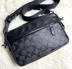 COACH シグネチャー ショルダーバッグ ブラックのサムネイル