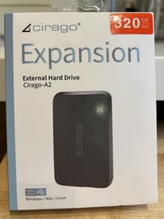 CIRAGO 外付けHDD ポータブルハードディスク 320GBのサムネイル