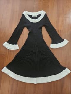 MAGGY TOKYO リブニットワンピース バイカラーのサムネイル