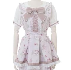 ♥LIZLISA♥ salon de fraise柄セットアップ ピンク 半袖のサムネイル