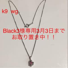 Black3様お取り置き中！！美品！PＷG9  K9ハートネックレスのサムネイル