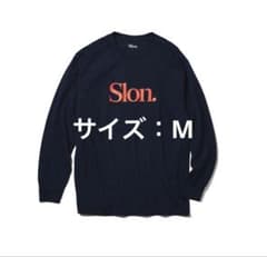 SLON Tech Logo L/S Tee ロンT ネイビーのサムネイル