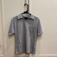 襟付き ボーダー ポケットTシャツ 半袖のサムネイル