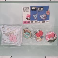 쿠라 스시 BT21 상품 쿠션 매력, 캔 배치, 고무 마스코트