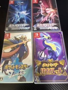 NintendoSwitch ポケットモンスターソード バイオレット まとめ売り 動作確認済】Switchポケモン4点セット（ソード・バイオレット・BD・SP