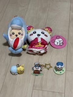 치이카와 꿀벌 토끼 봉제 인형 키 체인 세트