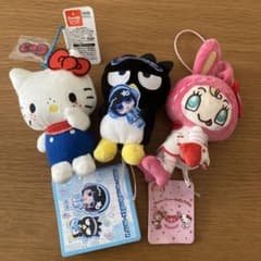 サンリオ コラボ ぬいぐるみマスコット 3体セットのサムネイル