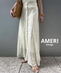 極美品】 AMERI MARGARET LACE A LINE SKIRT - メルカリ