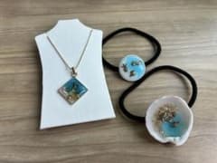 ハンドメイド 海モチーフ アクセサリー 3点セットのサムネイル