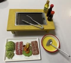 ミニチュアフード、お好み焼きテーブルセット、和食のサムネイル