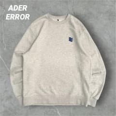 即完売】ADER ERROR スウェット トレーナー ロゴ刺繍 グレー M - メルカリ