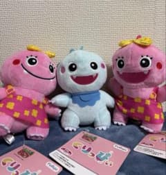 み*え様 ざわざわ森の がんこちゃん　くりっぴぃ　ぬいぐるみ　マスコット 3点セのサムネイル