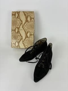 Madame GRECO Aoyama シューズ 23.5cm 黒 レオパードのサムネイル