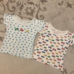 ミキハウス　半袖 肌着2枚セット　80cmのサムネイル