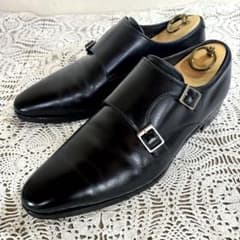 美品✨三陽山長 UA別注 ダブルモンク プレーントゥ 04108 US7 黒 美品✨三陽山長 UA別注 ダブルモンク プレーントゥ 04108 US7 黒