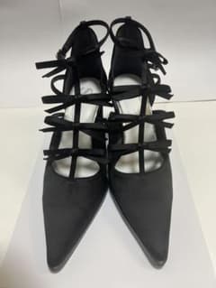 SY UNITED ARROWS 4リボンストラップ パンプス 23cm 黒のサムネイル