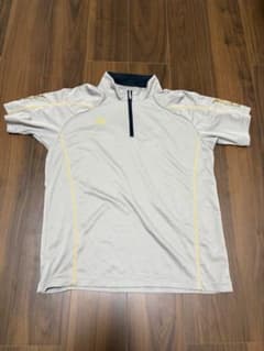 MIZUNO トレーニングシャツ ハーフジップ グレー XLのサムネイル