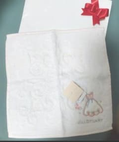 JILLSTUART タオルハンカチ ドレス刺繍 薄いピンクのサムネイル