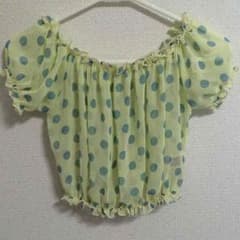 ☆アヤ太郎様専用☆ドット柄シフォン  オフショルのサムネイル