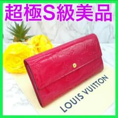 【超極S級美品】ルイヴィトン ヴェルニ ポルトフォイユサラ ローズアンディアンのサムネイル