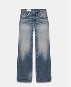ZARA TRF ローライズワイドレッグデニム 34のサムネイル