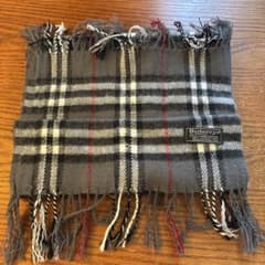 Burberrys チェック柄　マフラー グレー