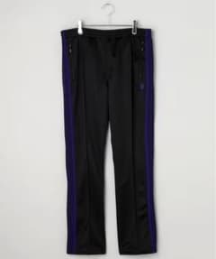 美品早い者勝ちNeedlesトラックパンツ Black×Purple XSサイズのサムネイル