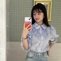 即日発送❣️ Bibiy. CORA PUFF BLOUSE Bibiy. CORA PUFF BLOUSE ブルー - メルカリ