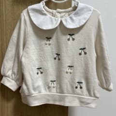 petit main チェリー刺繍 トレーナー 80サイズのサムネイル