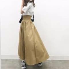GU シャーリングフレアロングスカート☆Sサイズのサムネイル