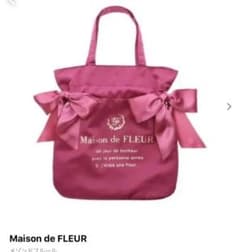 Maison de FLEUR ダブルリボントート ダークピンクのサムネイル