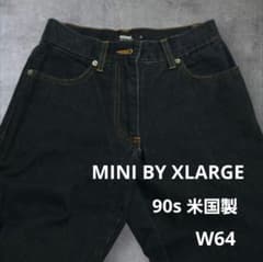 【希少90s】米国製　mini byXLARG　ヴィンテージデニム　 インディゴのサムネイル