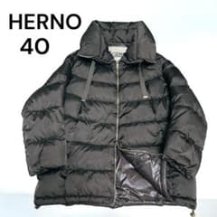 美品】HERNO ダウンジャケット ブラウン ミドル丈 ポーラーテック 