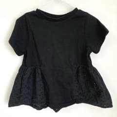 coca キッズ　サイズ110 ブラック　トップス　レースのサムネイル