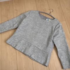 値下げ☆美品☆ BEAMS HEART ペプラムツイードプルオーバーのサムネイル