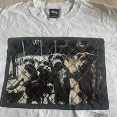 Stussy 犬プリント Tシャツ ホワイトのサムネイル