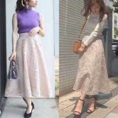 ヒートカットロングスカート レーススカートのサムネイル