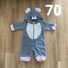 ハロウィン　ネズミロンパース70のサムネイル
