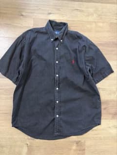 Ralph Lauren BLAKE 半袖シャツ ブラック XL 古着 - 3
