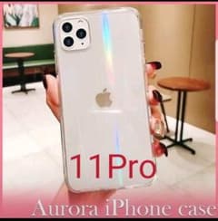 iPhone11ProオーロラiPhoneケース韓国 透明 クリアかわいいのサムネイル