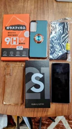 専用　Galaxy S21 5G ガラスフィルム ケース付きのサムネイル