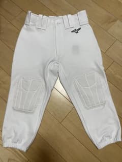 美品　MIZUNO ジュニア　野球ズボン　白　ホワイト　140cmのサムネイル