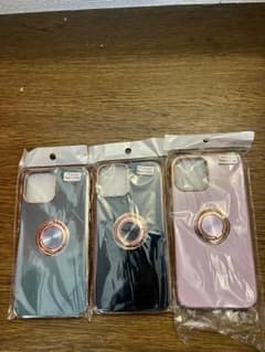 iPhone13 pro max用ケース ホワイト ローズゴールドのサムネイル