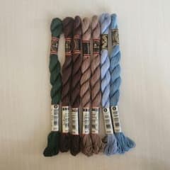 DMC5番刺繍糸　7本セットのサムネイル