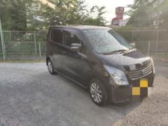 車検付きスズキ ワゴンR ブラック 軽自動車のサムネイル
