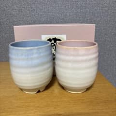 萩焼窯元　椿秀窯　つぼみお湯呑ペアのサムネイル