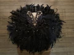 バレエ 衣装 オディール 黒鳥 ハンドメイド 中古のサムネイル