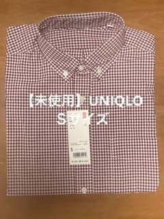 【未使用】UNIQLO EFCブロードチェックシャツ 長袖 Sのサムネイル
