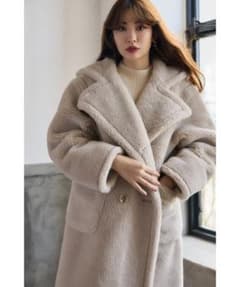 Herlipto Fleur Shearling Boa Coat ボアコートのサムネイル